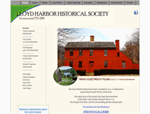 Tablet Screenshot of lloydharborhistoricalsociety.org